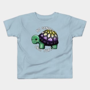 No gender. Only turtle. Kids T-Shirt